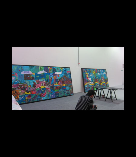 2011 Abu Dhabi Art Fair - Art Zone Murals - Abu Dhabi