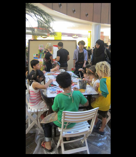 Dubai Mall Jam Jar Mural 22-26 July 2011