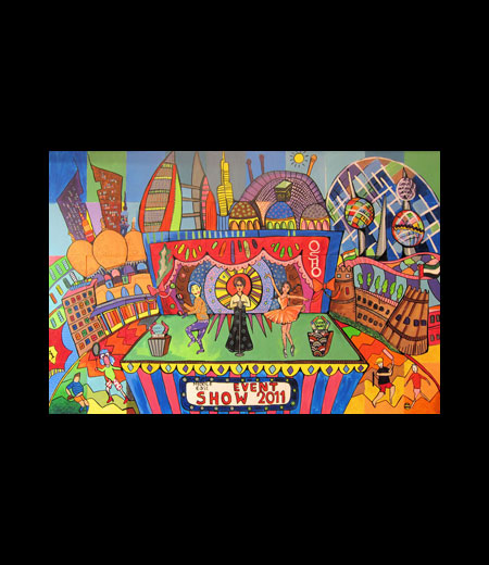 The Middle East Event Show Jam Jar Mural 