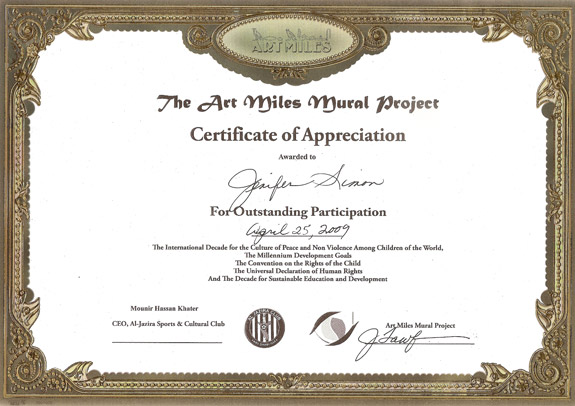 The Art Miles Mural Project April 25 2009