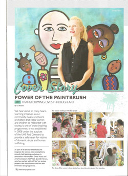 Tempo Magazine 2012 - Loving Power Of The Paint Brush Transforming Lives Through Art