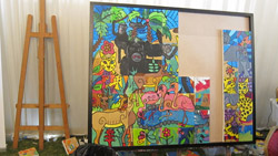 ADMAF ART TENT MURAL WORKSHOP